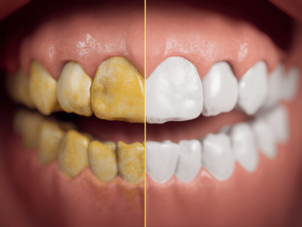 What causes yellow teeth